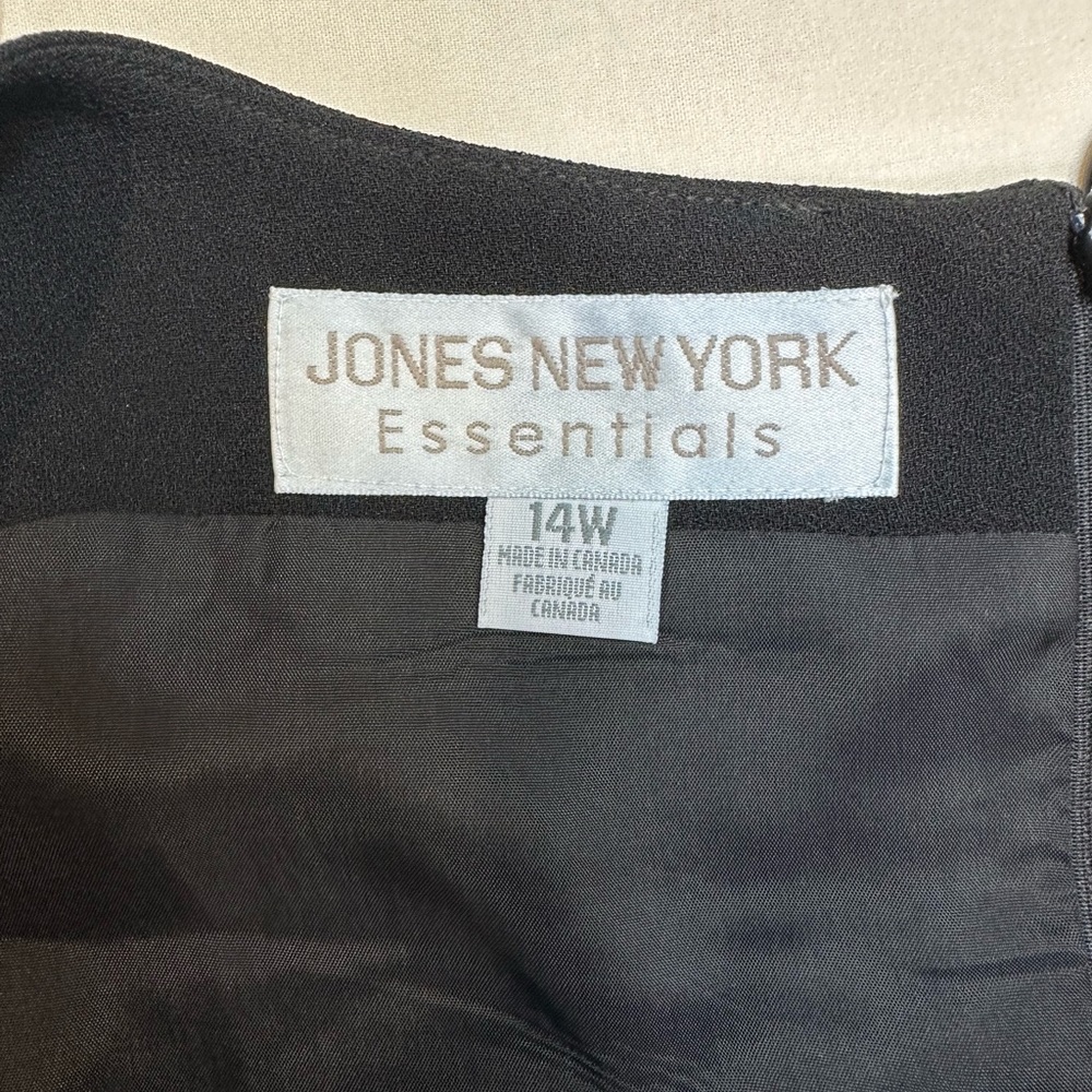 Jones of New York Formal Evening Dress Black Size 14W NWT - Picture 3 of 10